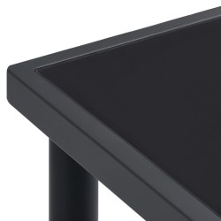 Mobilier de salle à manger d'extérieur 9 pcs Acier 