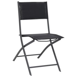 Mobilier de salle à manger d'extérieur 9 pcs Acier 