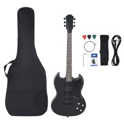 Guitare électrique pour débutants avec sac noir 4/4 39" 