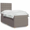 Sommier à lattes de lit avec matelas Taupe 80x200 cm Tissu 