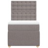 Sommier à lattes de lit avec matelas Taupe 80x200 cm Tissu 