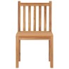Chaises de jardin lot de 4 avec coussins Bois de teck massif 