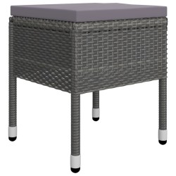 Ensemble à manger de jardin 7 pcs Gris 