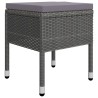 Ensemble à manger de jardin 7 pcs Gris 
