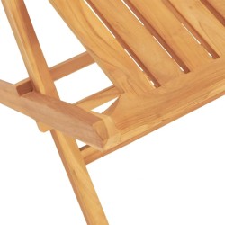 Ensemble à manger de jardin 5 pcs Bois de teck massif 