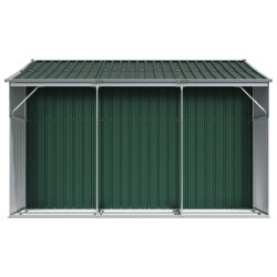 Abri de jardin vert 277x279x179 cm acier galvanisé 