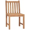 Chaises de jardin lot de 4 avec coussins Bois de teck massif 
