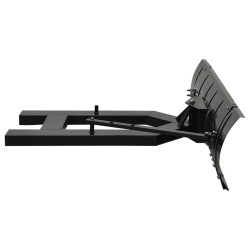 Chasse-neige pour chariot élévateur 150x38 cm Noir 
