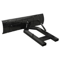 Chasse-neige pour chariot élévateur 150x38 cm Noir 