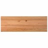 Dessus de table marron clair bois chêne massif rectangulaire 