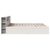 Cadre de lit sans matelas blanc 180x200 cm bois massif de pin 