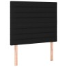 Sommier à lattes de lit et matelas Noir 80x200 cm Tissu 