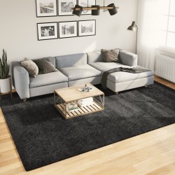 Tapis shaggy PAMPLONA poils longs moderne anthracite 240x340 cm 