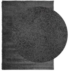 Tapis shaggy PAMPLONA poils longs moderne anthracite 240x340 cm 