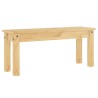 Ensemble à manger Panama 3 pcs bois de pin massif 