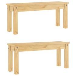 Ensemble à manger Panama 3 pcs bois de pin massif 