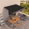 Auvent rétractable automatique 400x350 cm Anthracite 
