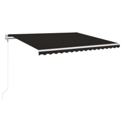 Auvent rétractable automatique 400x350 cm Anthracite 