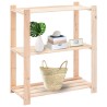 Étagères de rangement à 3 niveaux 10 pcs 80x38x90 cm Pin 150 kg 