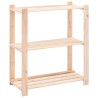 Étagères de rangement à 3 niveaux 10 pcs 80x38x90 cm Pin 150 kg 