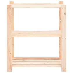 Étagères de rangement à 3 niveaux 10 pcs 80x38x90 cm Pin 150 kg 