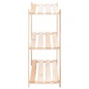 Étagères de rangement à 3 niveaux 10 pcs 80x38x90 cm Pin 150 kg 