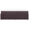 Sommier à lattes de lit et matelas marron foncé 120x190cm tissu 