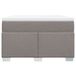 Sommier à lattes de lit avec matelas Taupe 120x200 cm Tissu 
