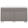Sommier à lattes de lit avec matelas Taupe 120x200 cm Tissu 