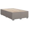 Sommier à lattes de lit avec matelas Taupe 120x200 cm Tissu 