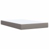 Sommier à lattes de lit avec matelas Taupe 120x200 cm Tissu 