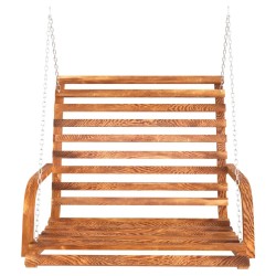 Balancelle Bois courbé avec finition en teck 126x63x92 cm 