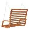Balancelle Bois courbé avec finition en teck 126x63x92 cm 