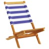 Chaises de jardin pliantes lot de 8 tissu et bois massif 