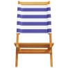 Chaises de jardin pliantes lot de 8 tissu et bois massif 