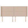 Tête de lit avec oreilles Cappuccino 203x16x118/128 cm 