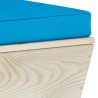 Salon de jardin palette 5 pcs avec coussins bois d'épicéa 