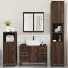 Ensemble de meubles de salle de bain 4 pcs chêne marron 