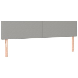 Sommier à lattes de lit et matelas gris clair 120x190 cm tissu 