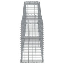 Paniers à gabions arqués 3 pcs 400x50x80/100 cm Fer galvanisé 