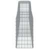 Paniers à gabions arqués 3 pcs 400x50x80/100 cm Fer galvanisé 