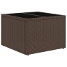 Salon de jardin avec coussins 6 pcs marron résine tressée 