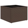 Salon de jardin avec coussins 6 pcs marron résine tressée 