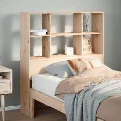 Tête de lit avec rangement 90 cm bois massif de pin 