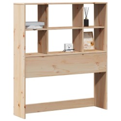 Tête de lit avec rangement 90 cm bois massif de pin 