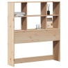 Tête de lit avec rangement 90 cm bois massif de pin 
