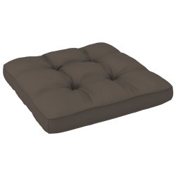 Salon de jardin palette 4pcs avec coussins Pin imprégné de noir 