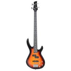 Guitare basse électrique de débutants sac brun et noir 4/4 46" 