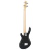 Guitare basse électrique de débutants sac brun et noir 4/4 46" 