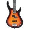 Guitare basse électrique de débutants sac brun et noir 4/4 46" 